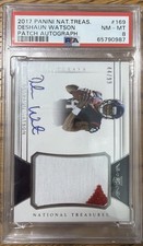 Deshaun Watson 2017 Panini National Treasures Rookie Patch Auto RPA /99 PSA 8 RC picture