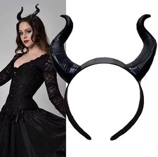Witch Demon Horns Headpiece Cosplay Animal Antelope Devil Headdress Costume picture