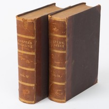Harper's Magazine Vol 72 & 73 Twice Annual Hardcopy Bound Book 1885 - 1886 picture