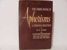 Viking Book of Aphorisms: A Personal Selection - Hardcover - VERY GOOD picture