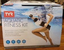 TYR Aquatic Fitness Kit Pool Water Exercise Floatation Belt Dumbbells Resistance picture