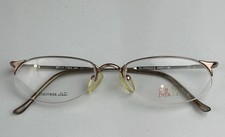 Bella Italia 246 Silver Gold 52-17-135 Metal Half Rim Eyeglasses Frame Demo picture