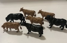 Vintage Britains Farm Cattle Cow Lot 7 1970s 1980s Made in China picture
