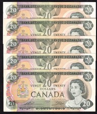 Canada 1979 $20 Twenty Dollar Banknote One From Lot Nice Notes picture