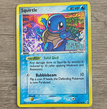 Pokemon TCG Squirtle 64/100 EX Crystal Guardians Reverse Holo Stamped 40HP EN picture