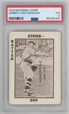 1913 National Game 28 Christy Mathewson PSA 3 724961 picture