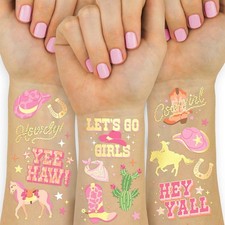 xo, Fetti 100 Cowgirl Gold Foil 8.25inchesx6 Inch, pink, white, gold, purple picture