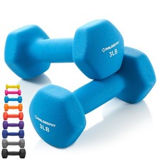 Neoprene Hex Dumbbell Hand Weights, Set of 2 - Workout Strength Training picture