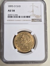 1895-O $10 Liberty Gold NGC AU 58 picture