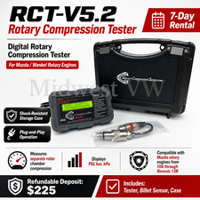 👍 7 Day Rental, Mazda Rotary Compression Tester RCTV5.2 Rx7 Rx8 10a 12a picture