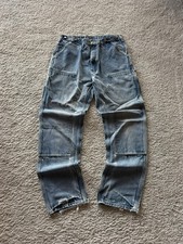 Vintage 90s Carhartt B07 DNM Double Knee Carpenter Pants 36x34 Distressed Faded picture