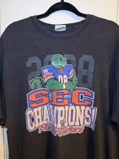 Hanes Florida Gators 2008 SEC Champions T-Shirt Adult XL Black picture