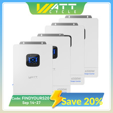 26kW 1-4Pcs WattCycle 6500W 48V All-in-One Solar Inverter 9000W Dual MPPT Backup picture