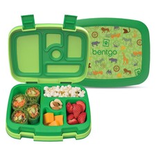 Bentgo Kids' Prints Leak-Proof 5-Compartment Bento-Style Lunch Box - Safari picture