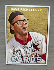 Topps Vintage 1967 Topps High #  Dave Ricketts Cardinals #589 picture
