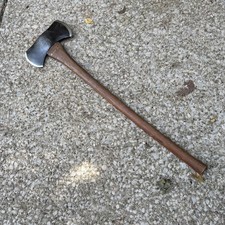 Vtg True Temper Vulcan Double Bit Axe Kelly Works Cruiser Felling 4 Lb 10 Oz picture