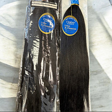 outre urban x-pression human hair yaki straight weft 2 pack 18in 1B picture