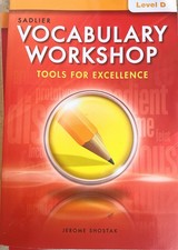 Sadlier Vocabulary Workshop Level D  Common Core Ed. VG PB “NEW” picture