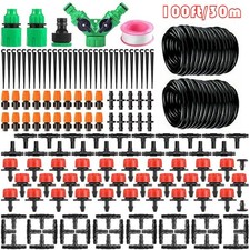 149PC Drip Irrigation System Garden Plant Self Watering Micro Hose Sprinkler Kit picture