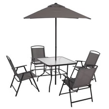 Mainstays Albany Lane 6-Piece Outdoor Patio Dining Set - Grey picture