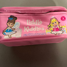 Vintage 1967 Mattel Liddle Kiddles Pink Bag Zip-Around Carry Handle picture