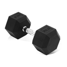 Flexwave 35 LB Rubber Hex Dumbbell with Non-Slip Grip for Home Gym Strength picture