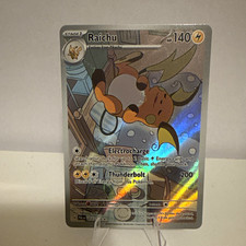 Pokemon TCG Raichu 211/193 Illustration Rare Full Art Holo SV02 English picture