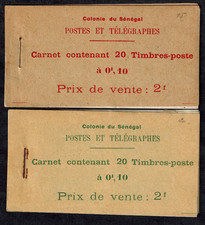 Senegal 1922 French Offices Booklets w/Green & Red Covers picture
