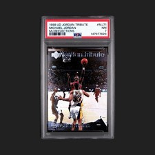 Upper Deck 1998 UD Jordan Tribute Michael Jordan MJ Reflections #MJ71 PSA 7 picture