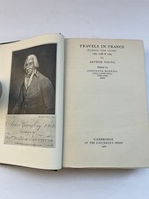 Arthur Young Travels in France 1787-1789 1929 Cambridge HC picture