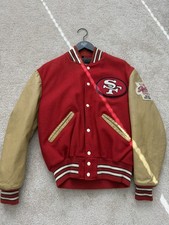 Vintage San Francisco 49ers DeLONG Varsity Jacket Sz 38.  picture