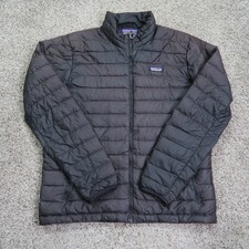 Patagonia Jacket Mens Large Black Down Sweater Puffer Down Insulated Lightweight picture