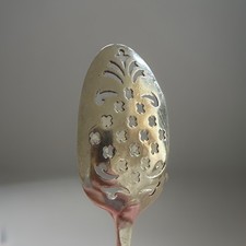 Antique George II Silver Mote Spoon, 5 1/8” C1740 picture