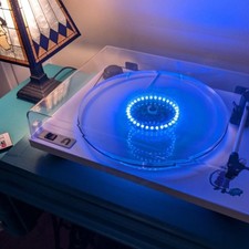 QIULIGHT RGB LED Turntable Light Kit Vinyl Record Player Music Sync APP Remote picture
