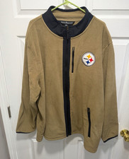 Pittsburgh Steelers Darius Rucker Fanatics Fleece Jacket Men’s 3XL XXXL Tan NFL picture