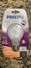 Lot 2 PHILIPS SlimStyle LED Light Bulb Dimmable 800 Lumen 10.5W 60W Soft White picture