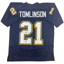 Signed LaDainian Tomlinson San Diego LA Dark Blue Jersey JSA COA picture
