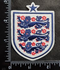 ENGLAND ENGLISH NATIONAL FOOTBALL SOCCER IRON ON EMBROIDERED PATCH picture