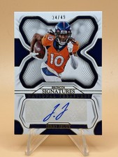 2022 Panini National Treasures Jerry Jeudy Auto Gold Foil /49 picture