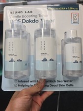 ROUND LAB Gentle Boosting 1025 Dokdo Toner 3x Bottles Made in Korea SEALED picture