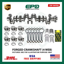 N57 330D 530D 730D 3.0L 4 Web Forged Crankshaft + Engine Rebuild Kit BMW N57D30 picture