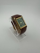 GREEN Vintage Seiko Slim Quartz men's Wrist Watch picture