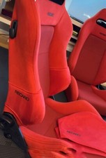 RECARO seat side cover, side backrest, red, black logo SR-2/3/4/5, left-right, 1 picture
