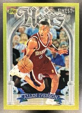 1996-97 Topps Finest Heirs Allen Iverson #280 Gold Rare Rookie Card RC 76ers picture