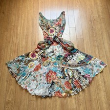 Vintage Y2k Rare Ss2005 Blumarine Floral Silk Dress Archive picture