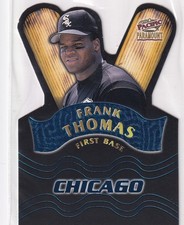FRANK THOMAS PACIFIC PARAMOUNT TEAM CHECKLIST BLUE DIE CUT WHITE SOX #4 1998 98 picture