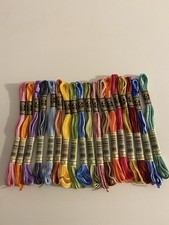 LOT OF 18 NEW VARIEGATED DMC EMBROIDERY FLOSS COLORS LISTED picture