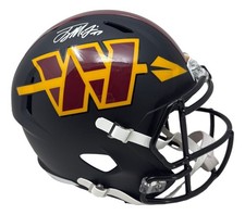 Terry McLaurin Signed Washington Commanders FS Alt Black Rep Speed Helmet BAS picture