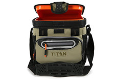 Titan by Arctic Zone Deep Freeze Cooler - 9 Can Zipperless Hardbody Cooler Moss picture