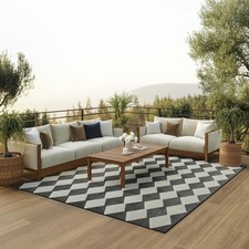 Nourison Positano Black 7x10 Area Rug picture